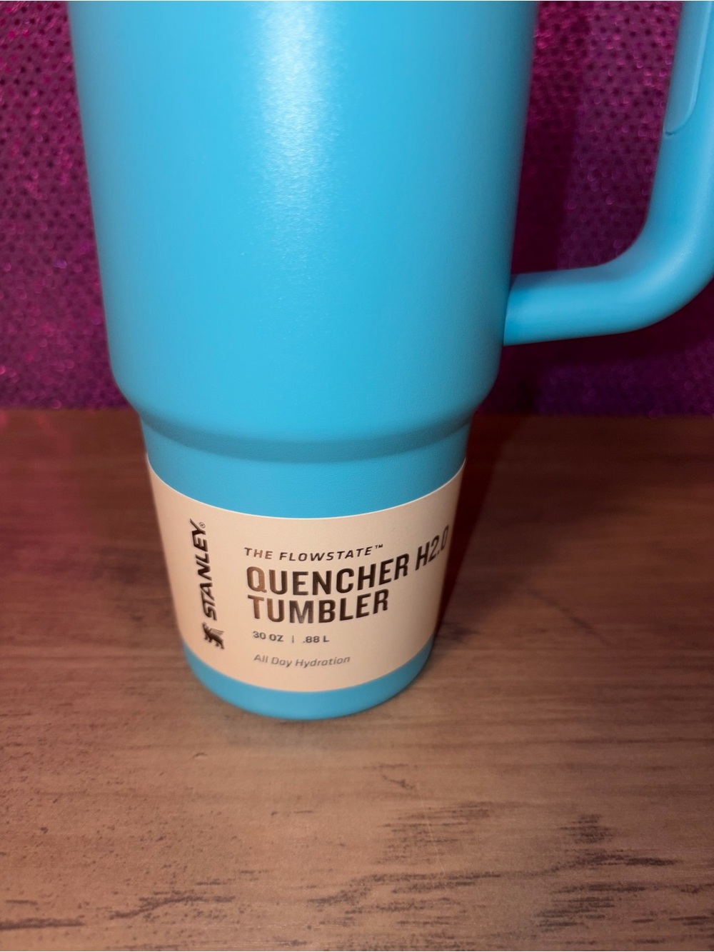 Stanley Quencher 30oz Tumbler Bright Turquoise Handle Straw Insulated Cup - Picture 2 of 11